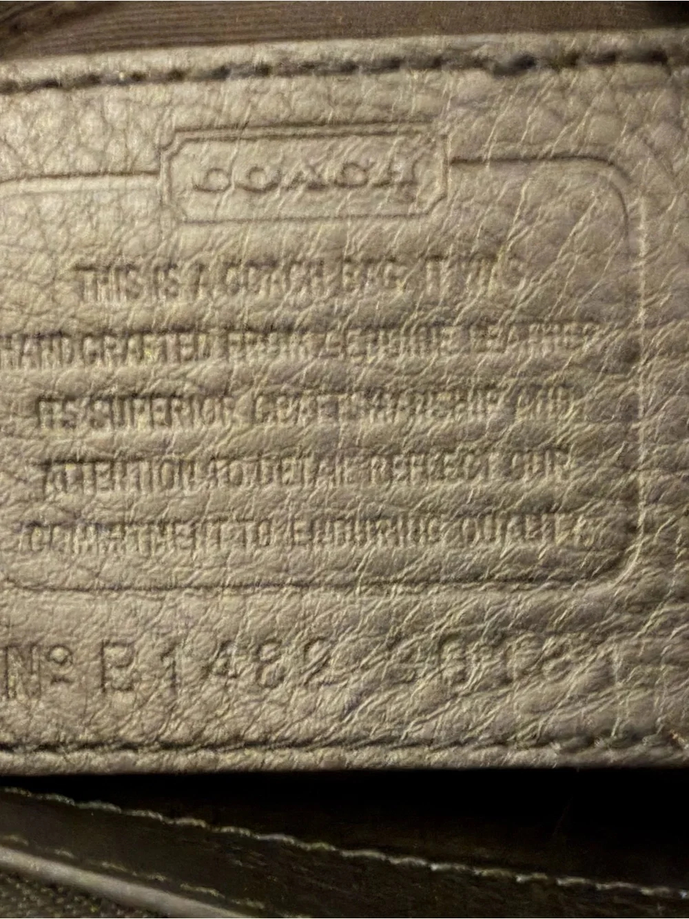 Coach Bleecker Black and Indigo Woven Leather Satchel with Shoulder Strap - Picture 7 of 7